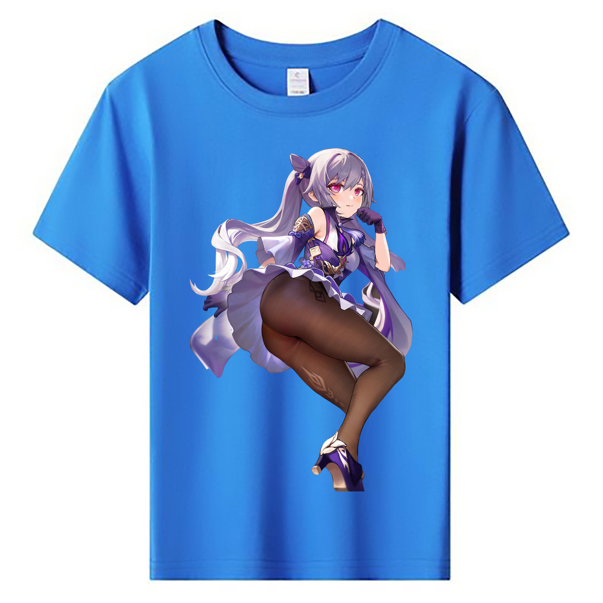 げんし神 刻晴 こくせい genshin Kokusei 綿100％キッズTシャツ（フロントプリント）